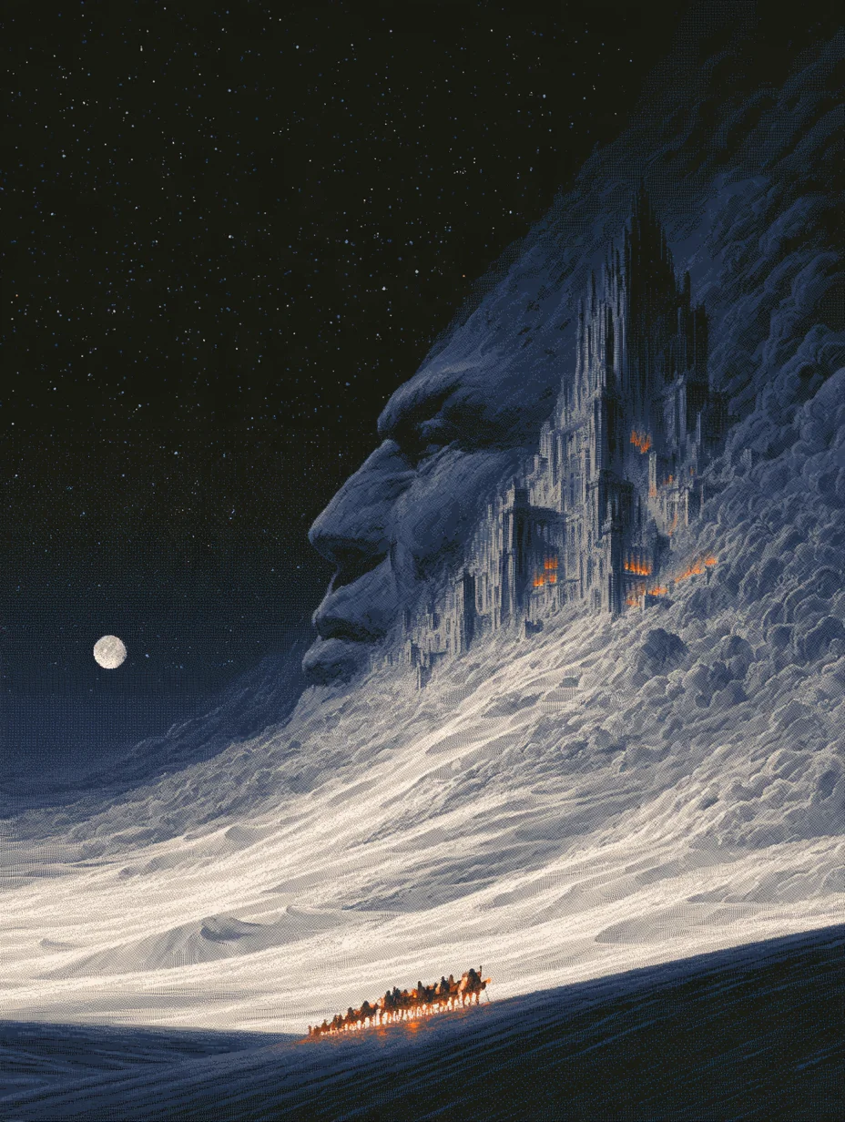 Epic fantasy desert temple prompt