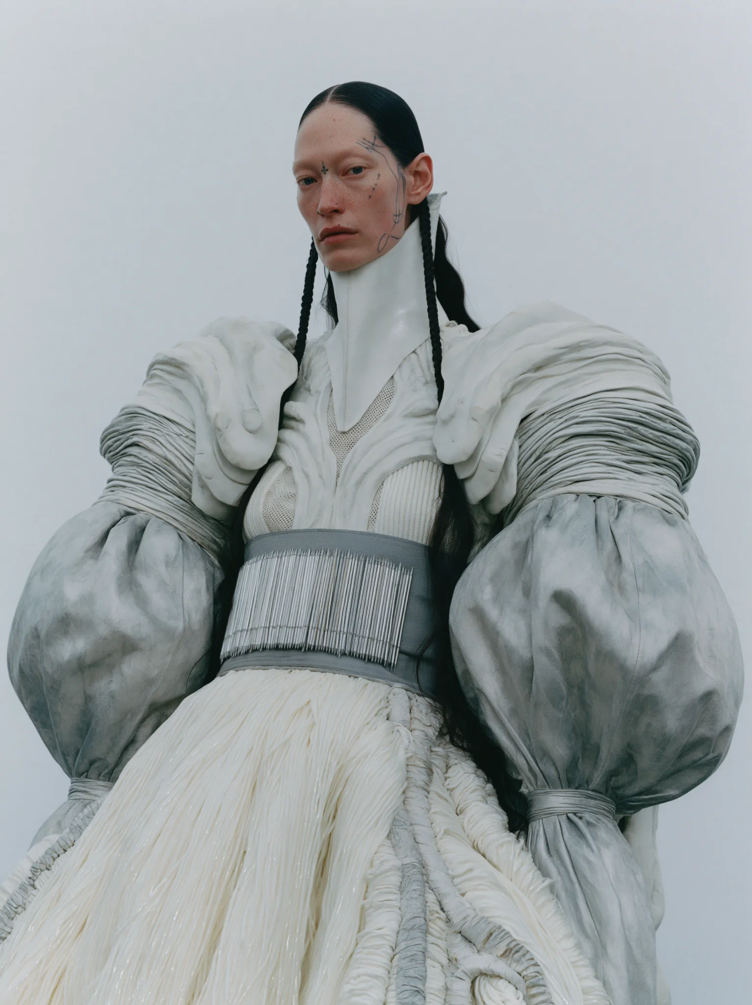 Surrealist hyperrealistic fashion portrait prompt