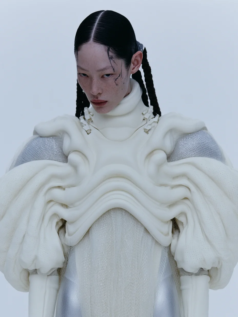 Surrealist hyperrealistic fashion portrait prompt