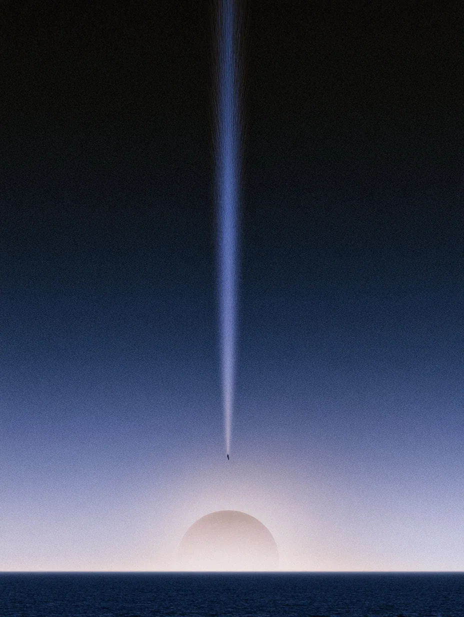 Surreal minimalist falling angel prompt
