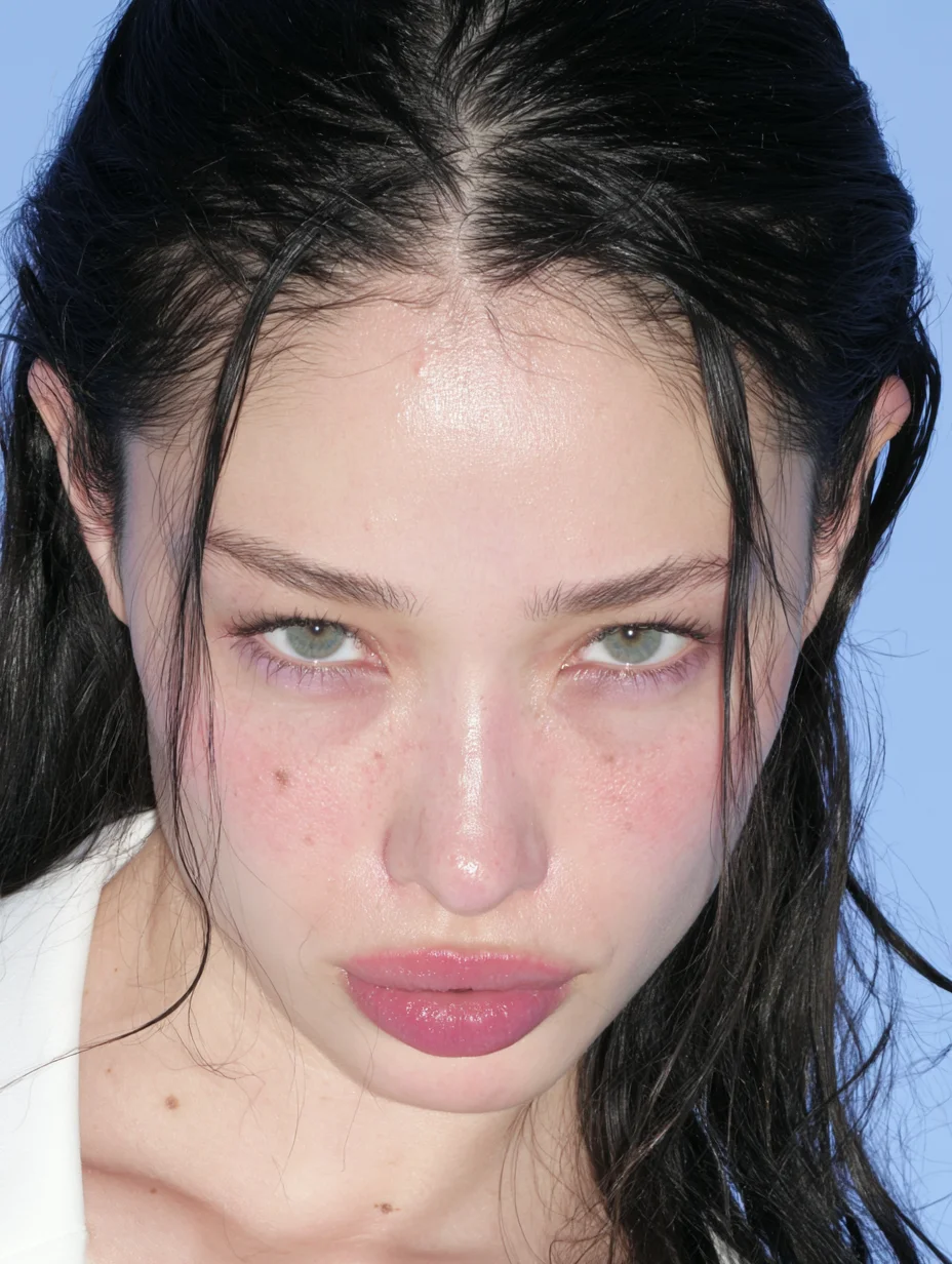 Soft focus beauty editorial portrait prompt