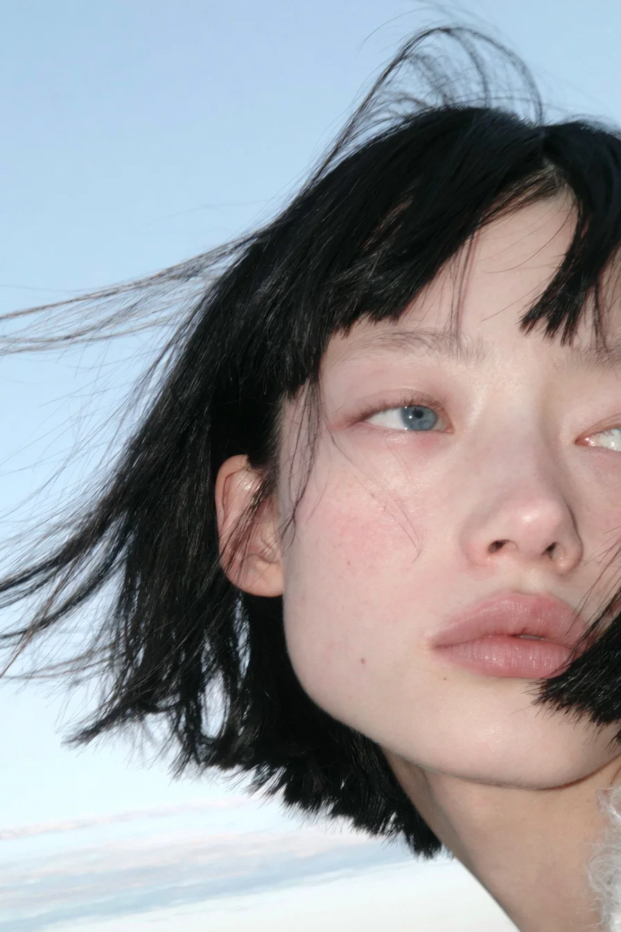 Soft editorial portrait photography prompt