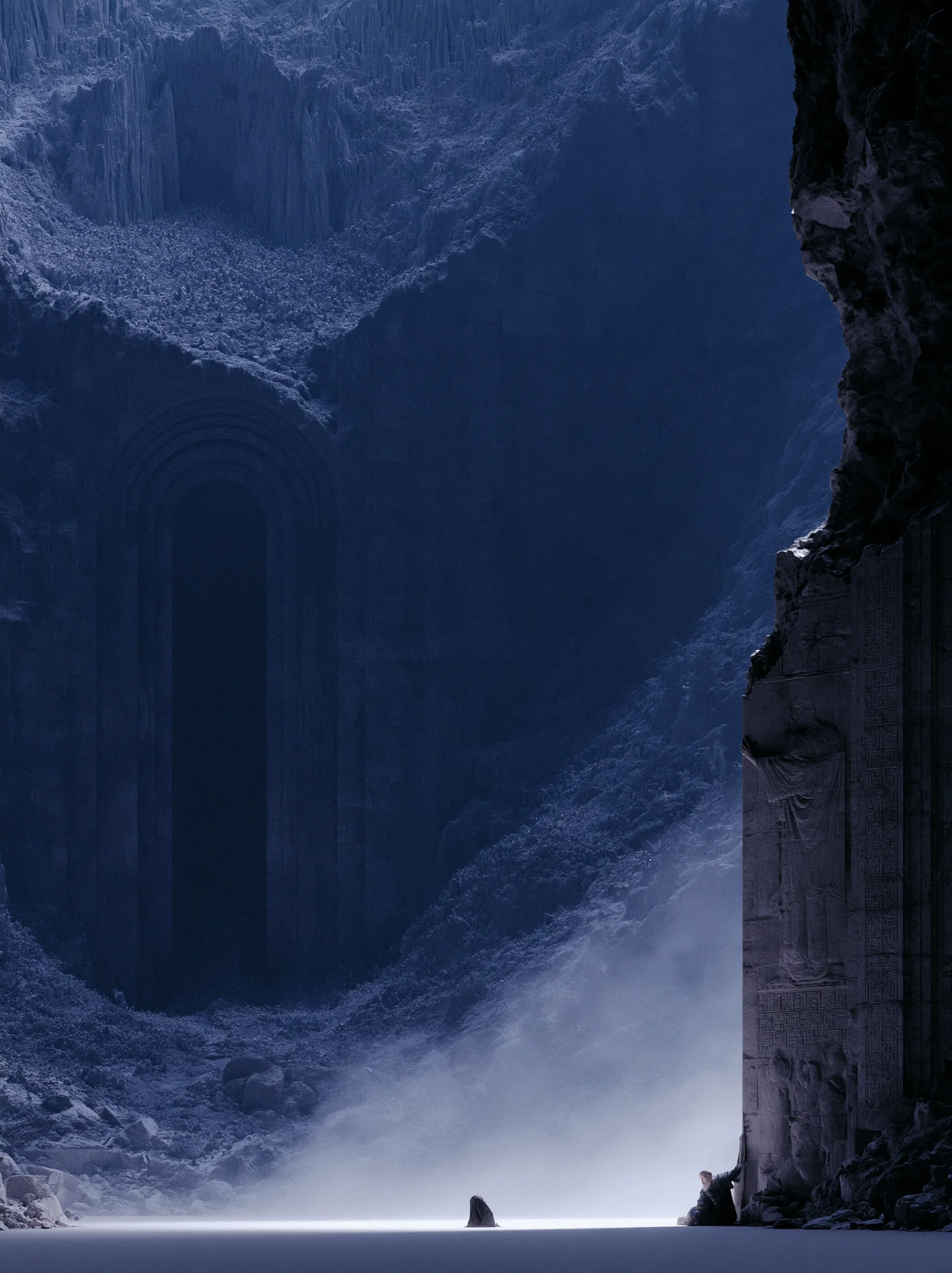 Cinematic fantasy cathedral architecture prompt