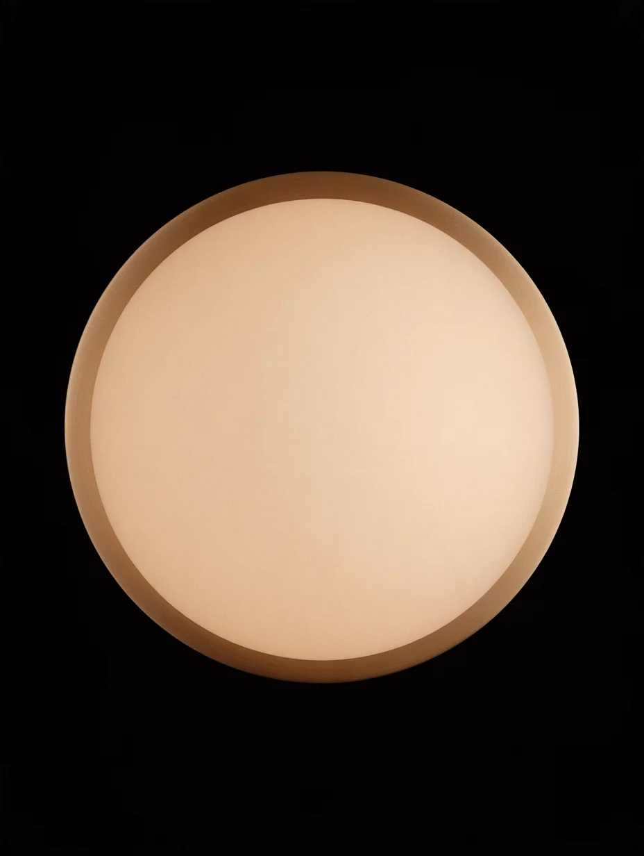 Minimalist warm glow wall lamp prompt
