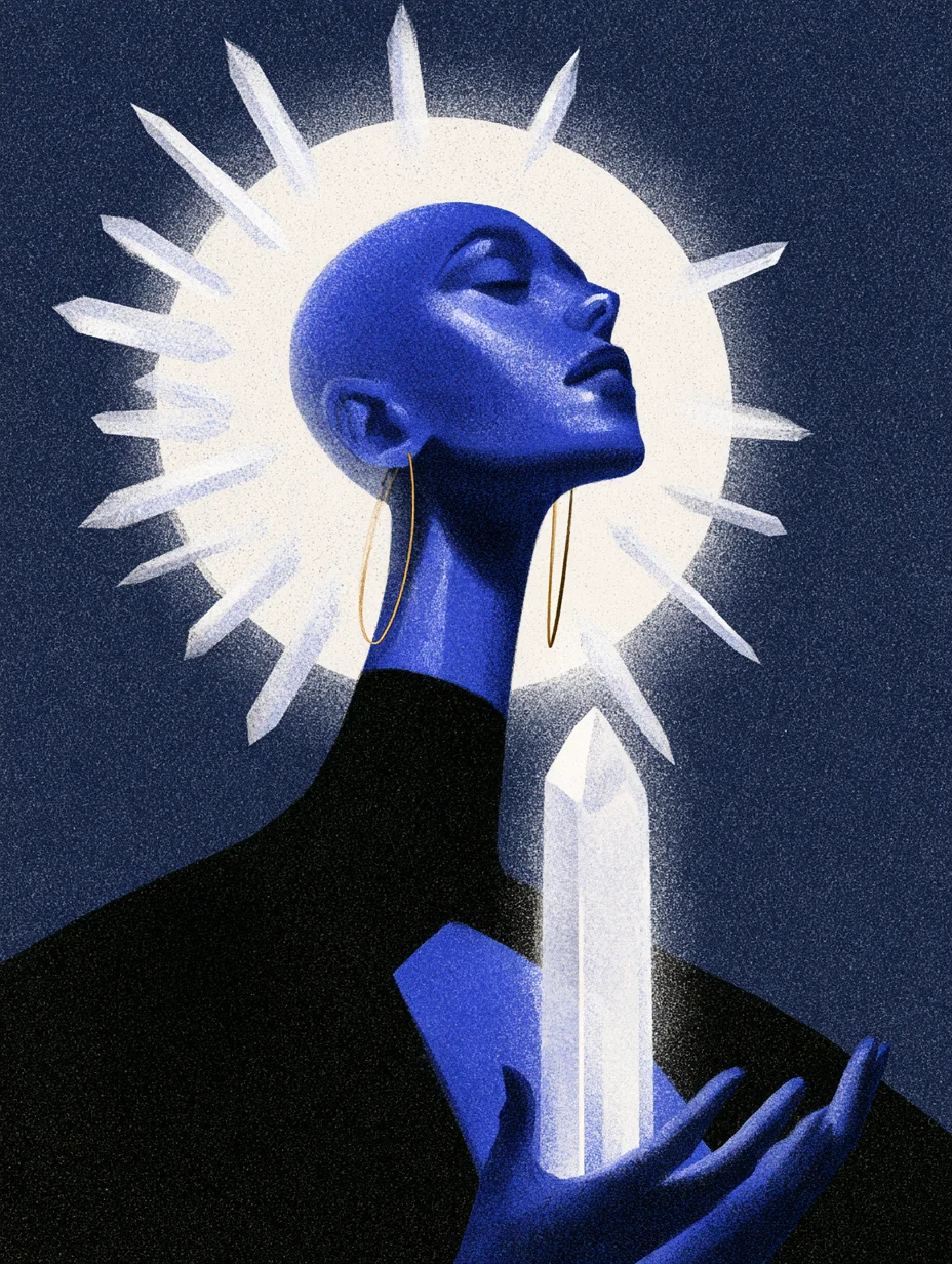 Ethereal spiritual portrait illustration prompt