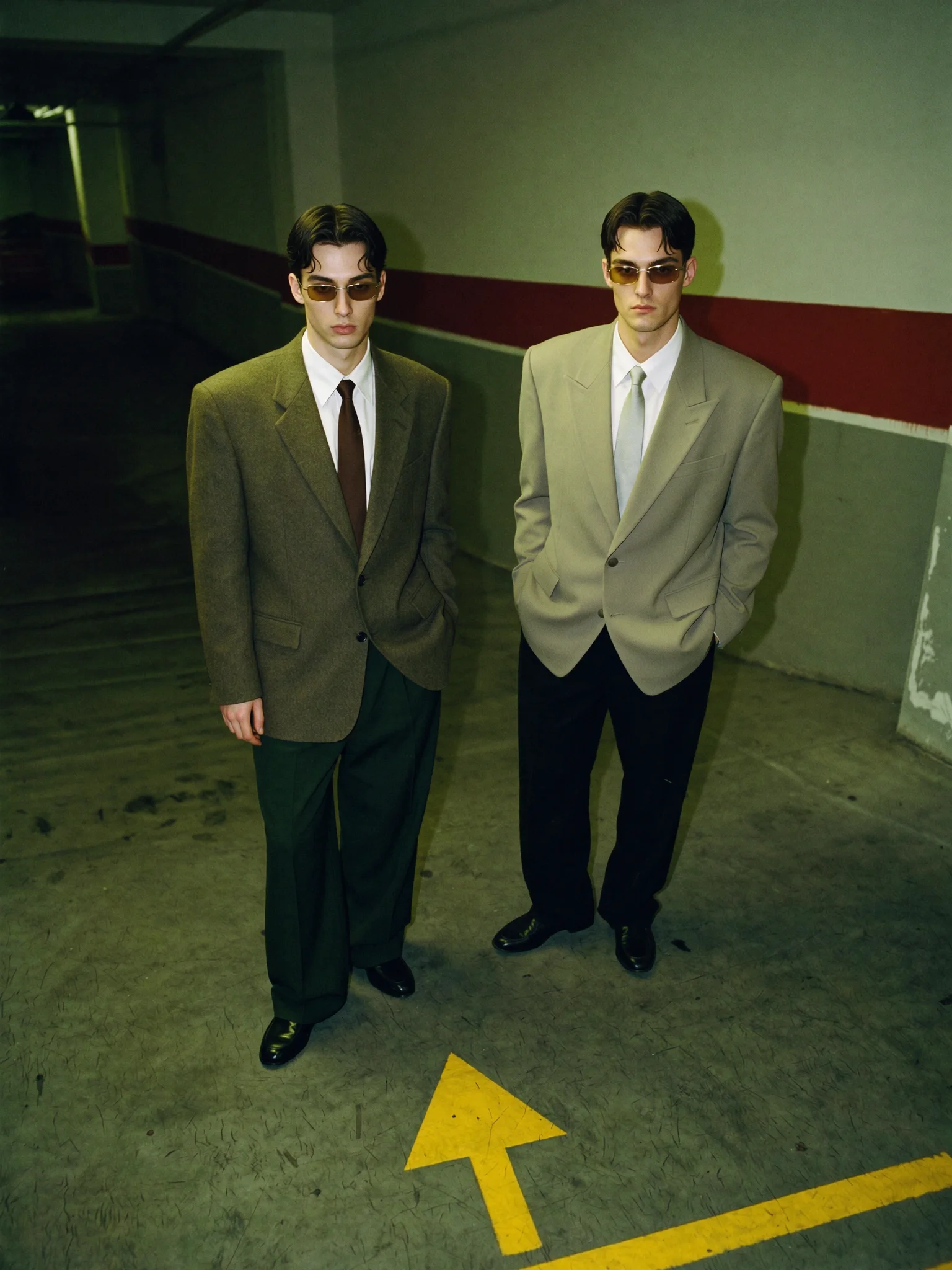 Cinematic menswear editorial fashion prompt