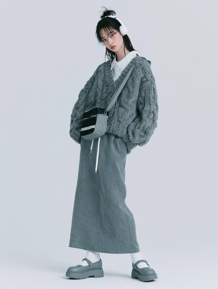 Soft grunge minimalist fashion aesthetic prompt