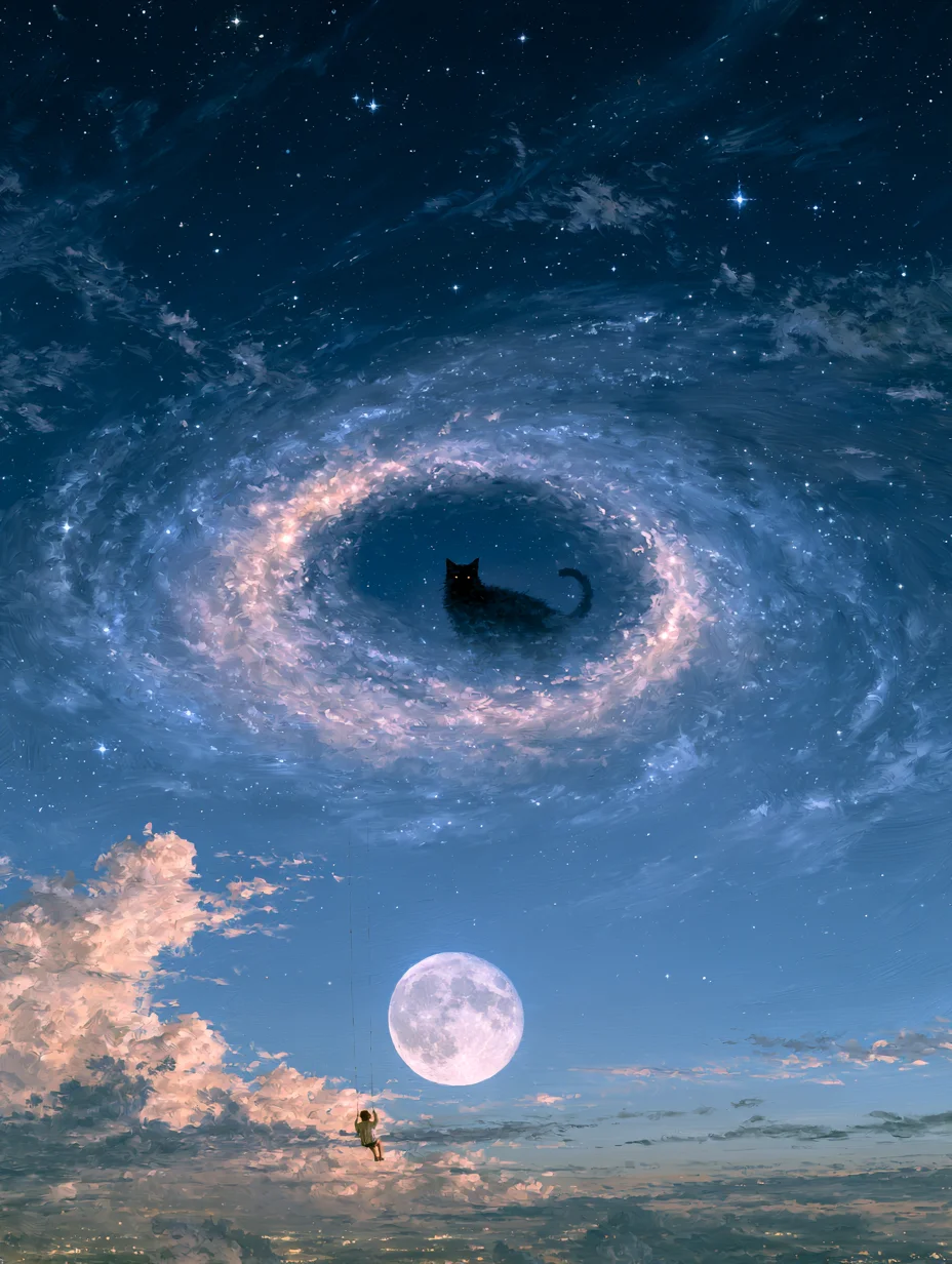 Surreal cosmic fantasy art prompt
