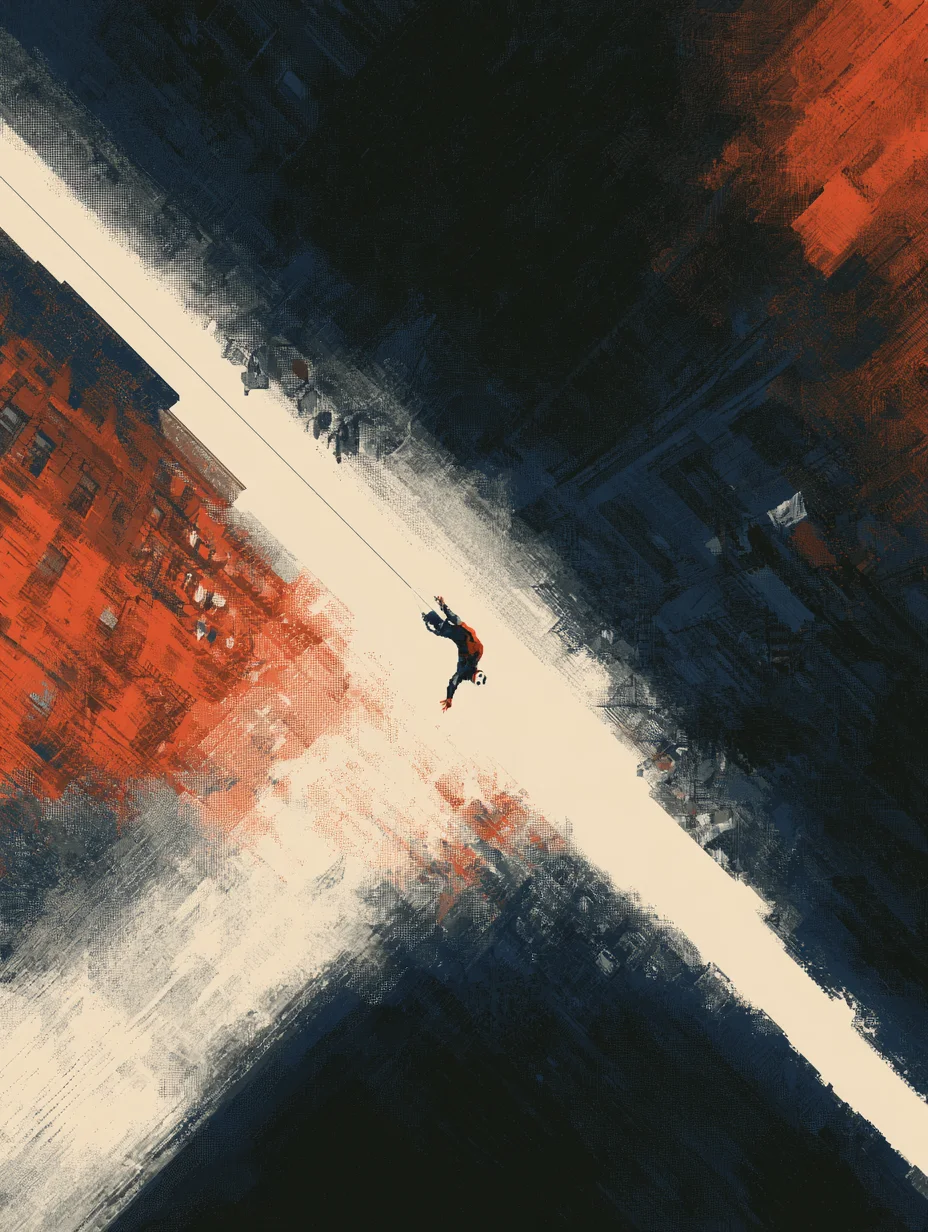 Cinematic pixel art urban acrobat prompt