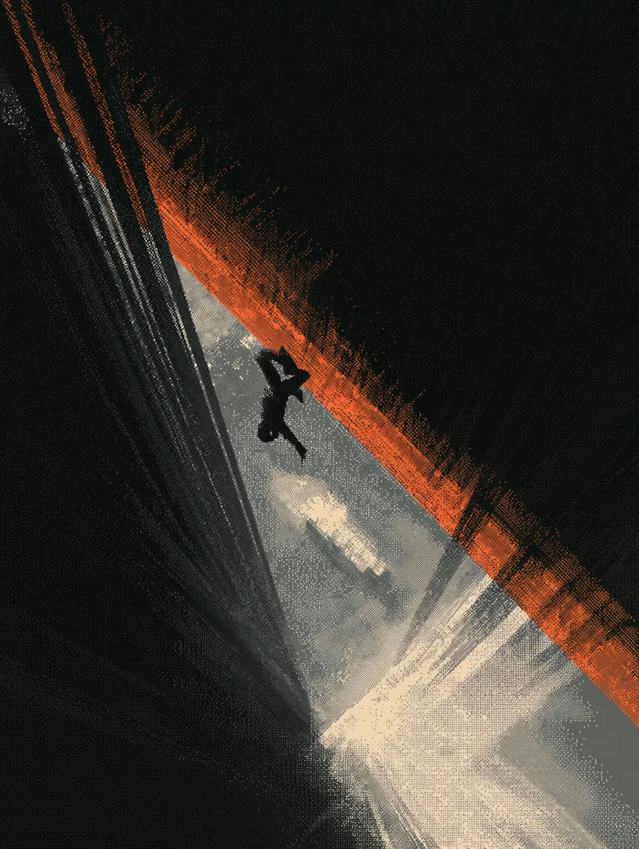 Pixel art cinematic acrobat prompt
