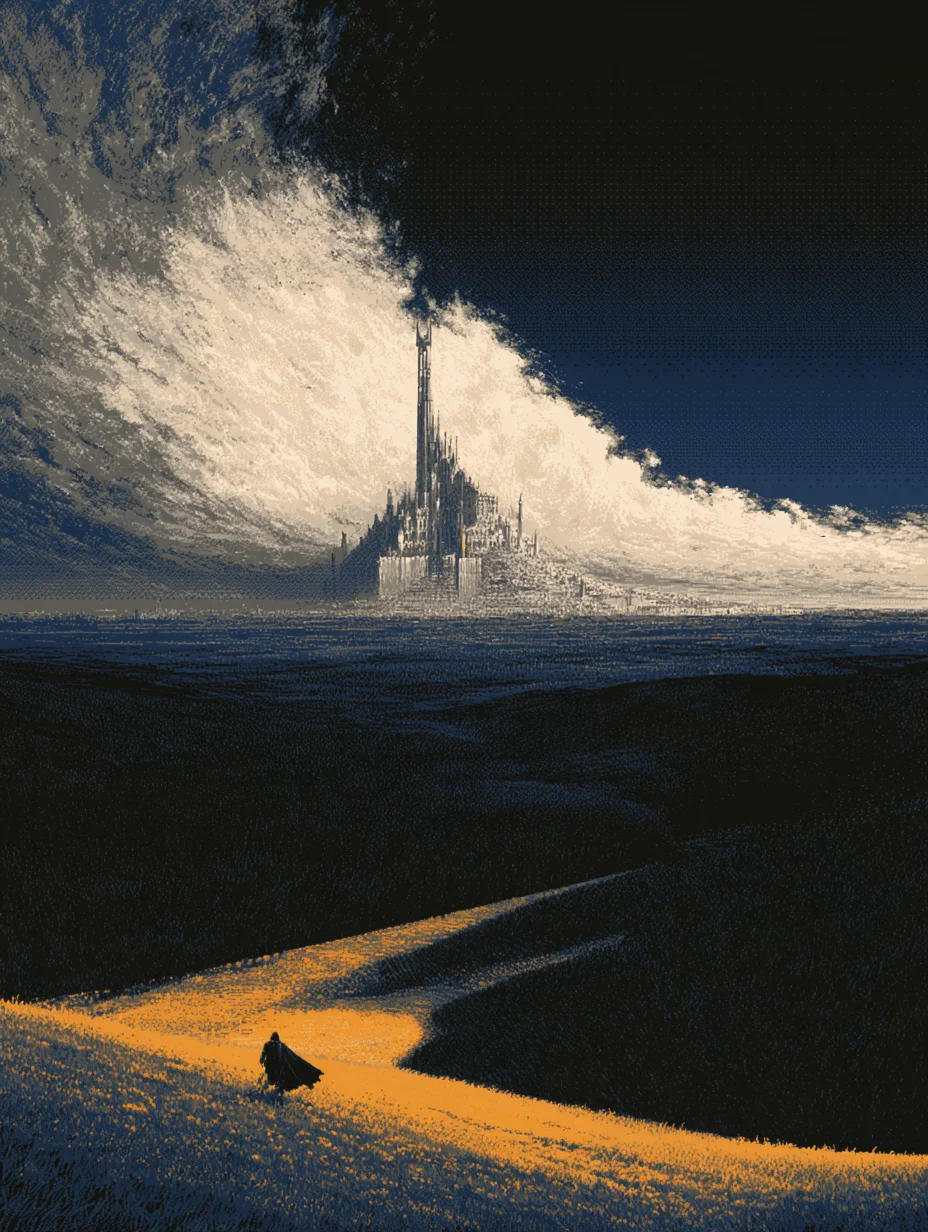 Epic fantasy pixel art prompt