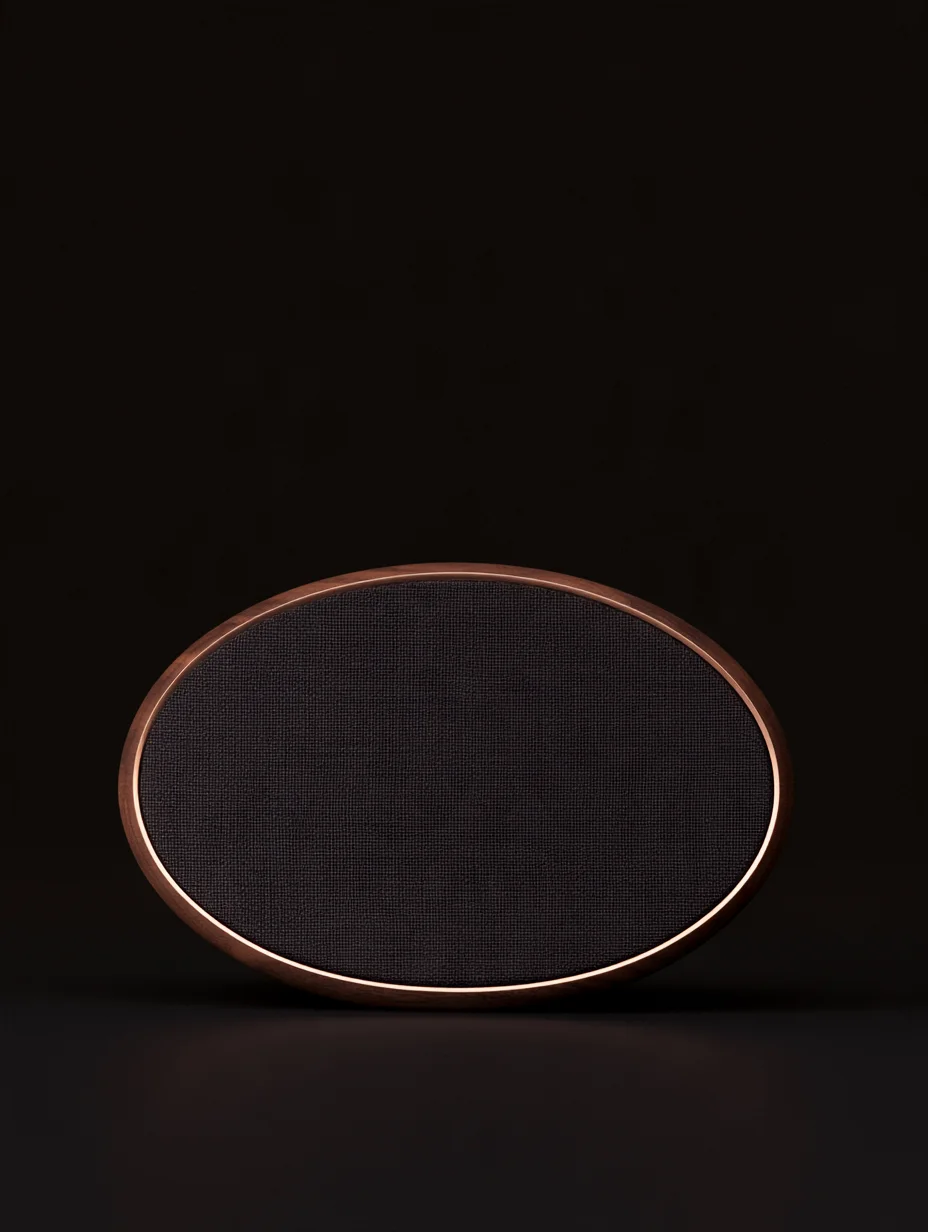 Minimalist product photography speaker prompt