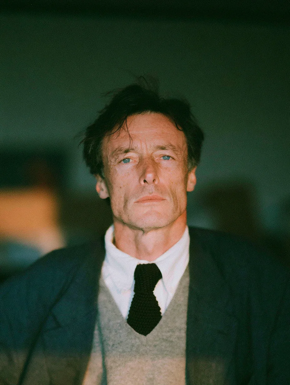Cinematic vintage menswear portrait prompt