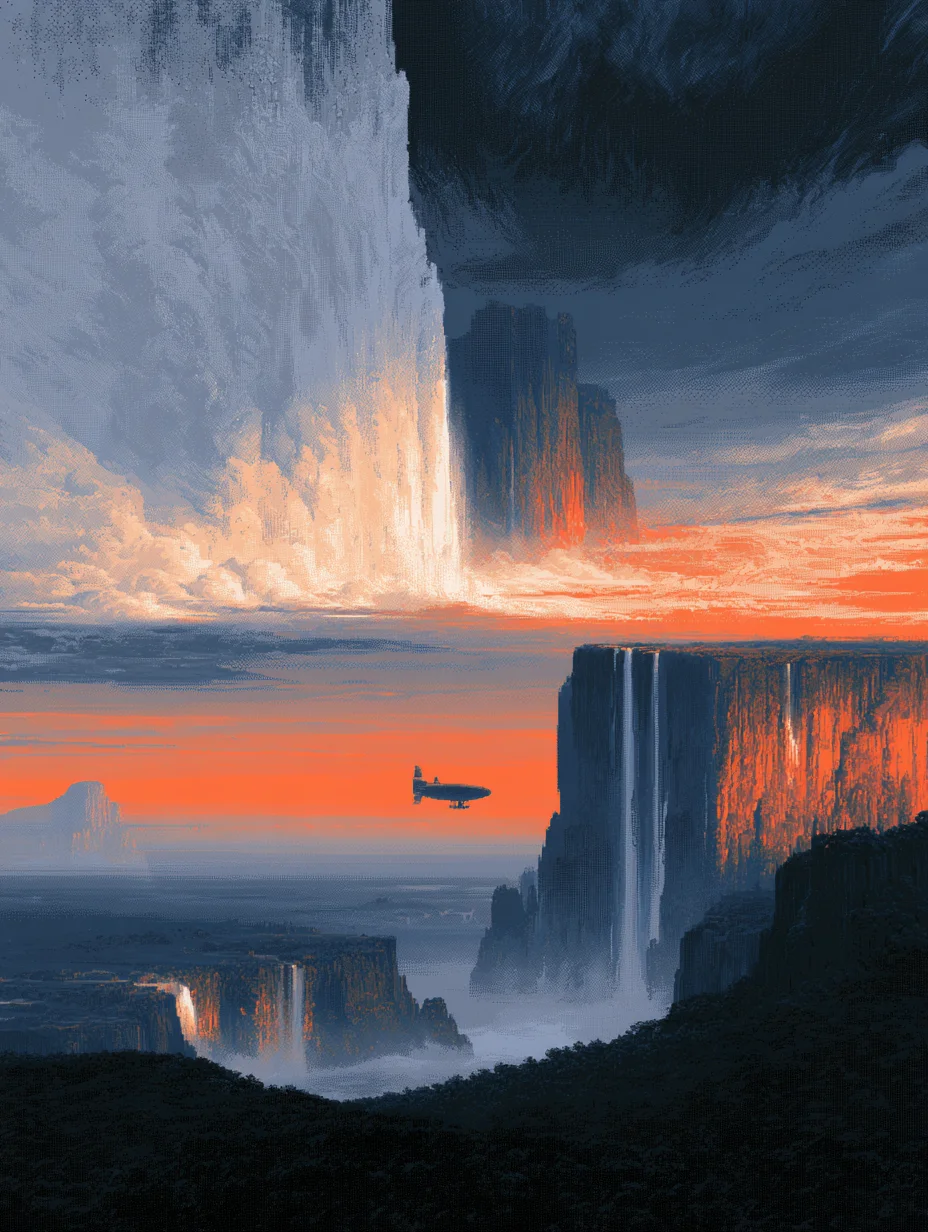 Epic fantasy floating islands prompt