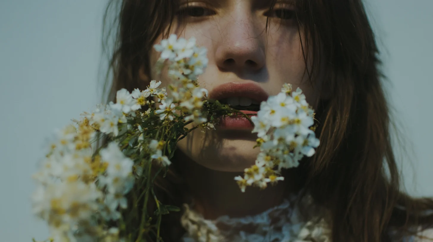 Cinematic spring editorial portrait prompt