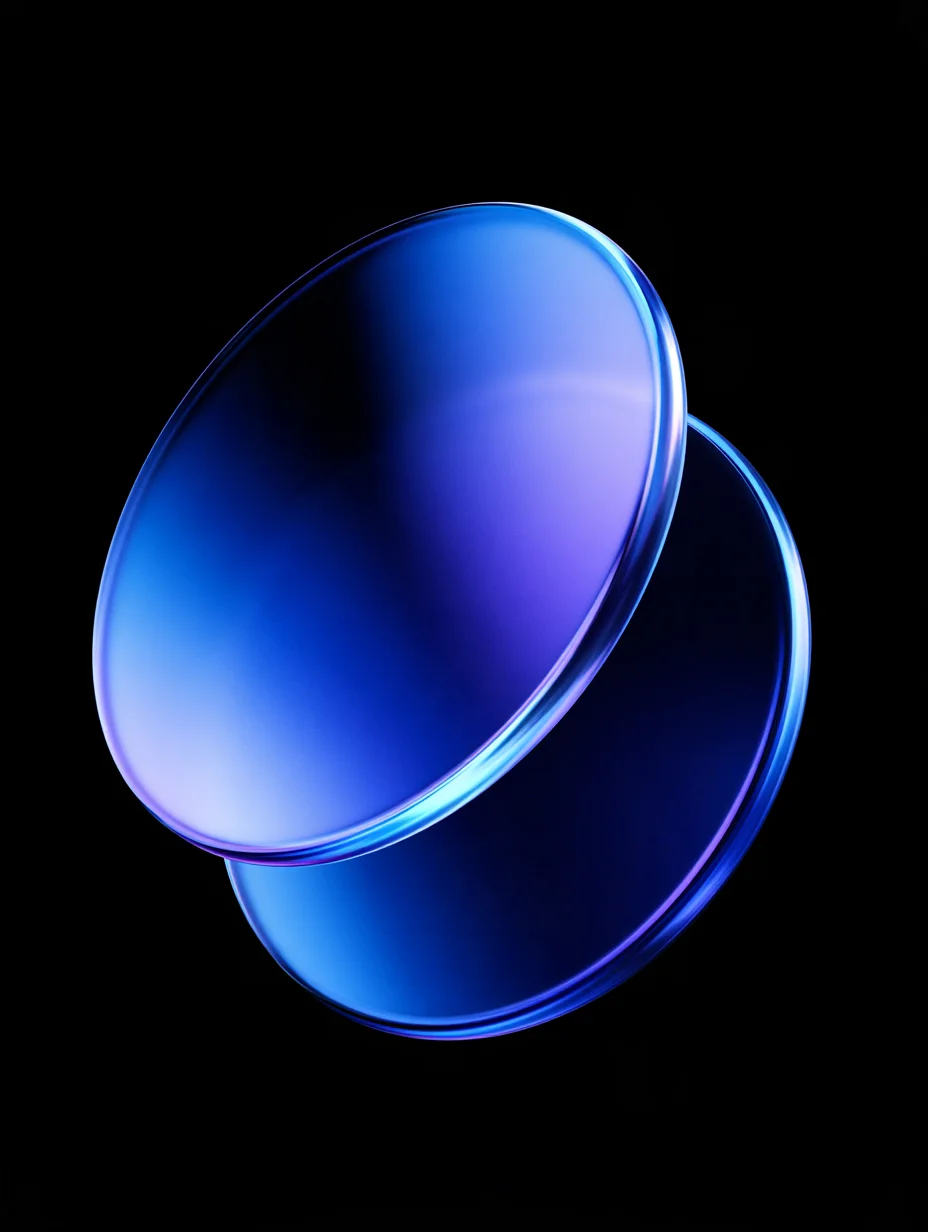Hyperrealistic glossy glass rings prompt