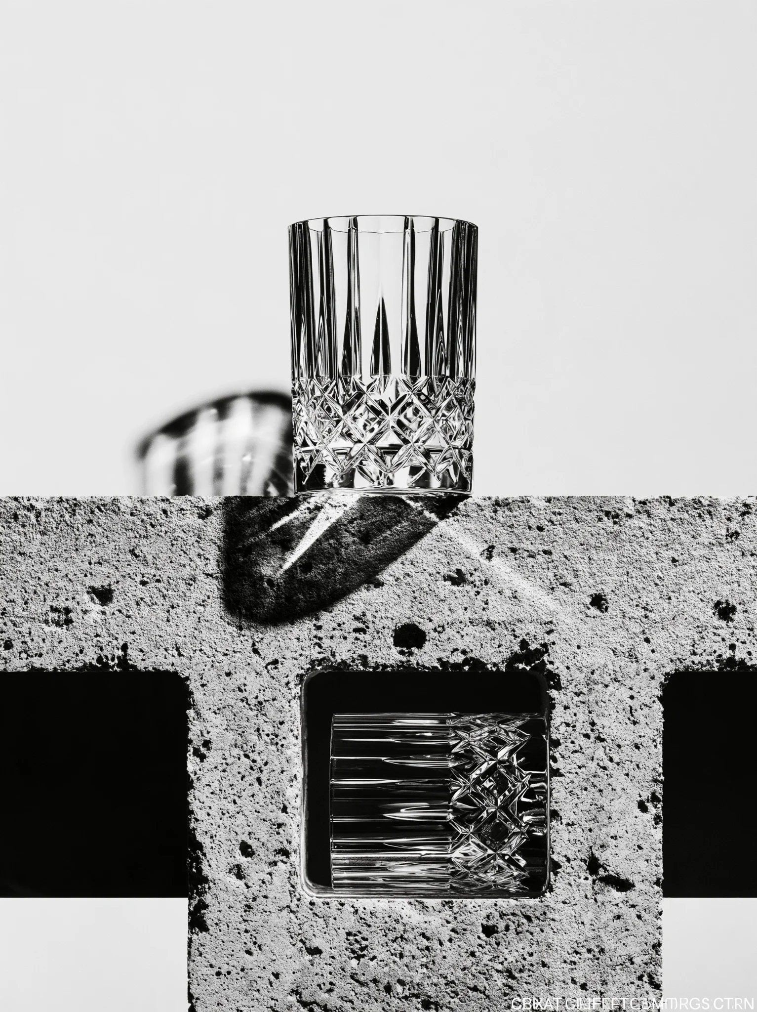Minimalist brutalist product photography prompt