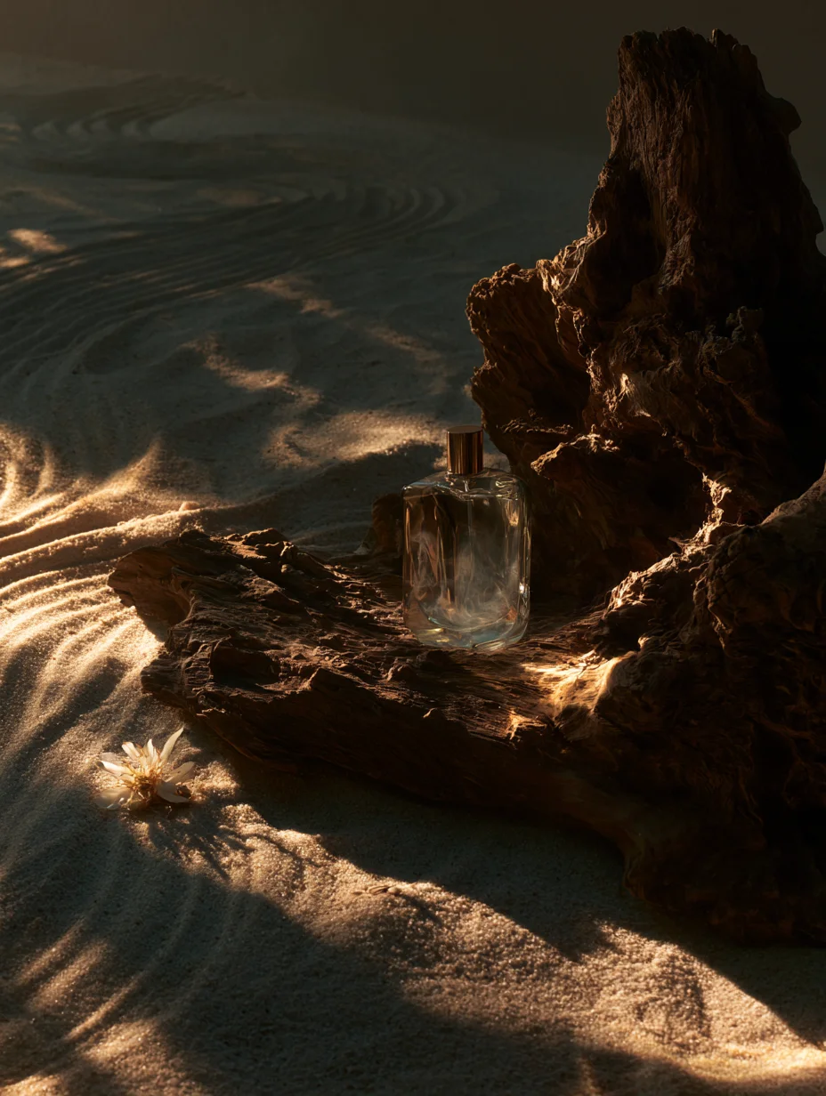 Luxury zen perfume product prompt