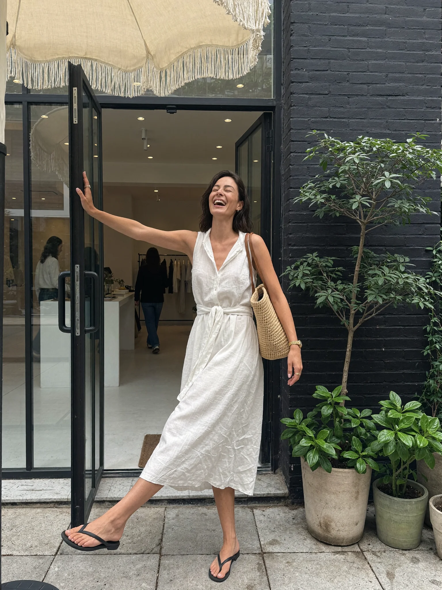 Candid lifestyle boutique fashion prompt