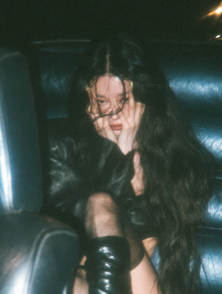 Moody dark aesthetic editorial fashion prompt
