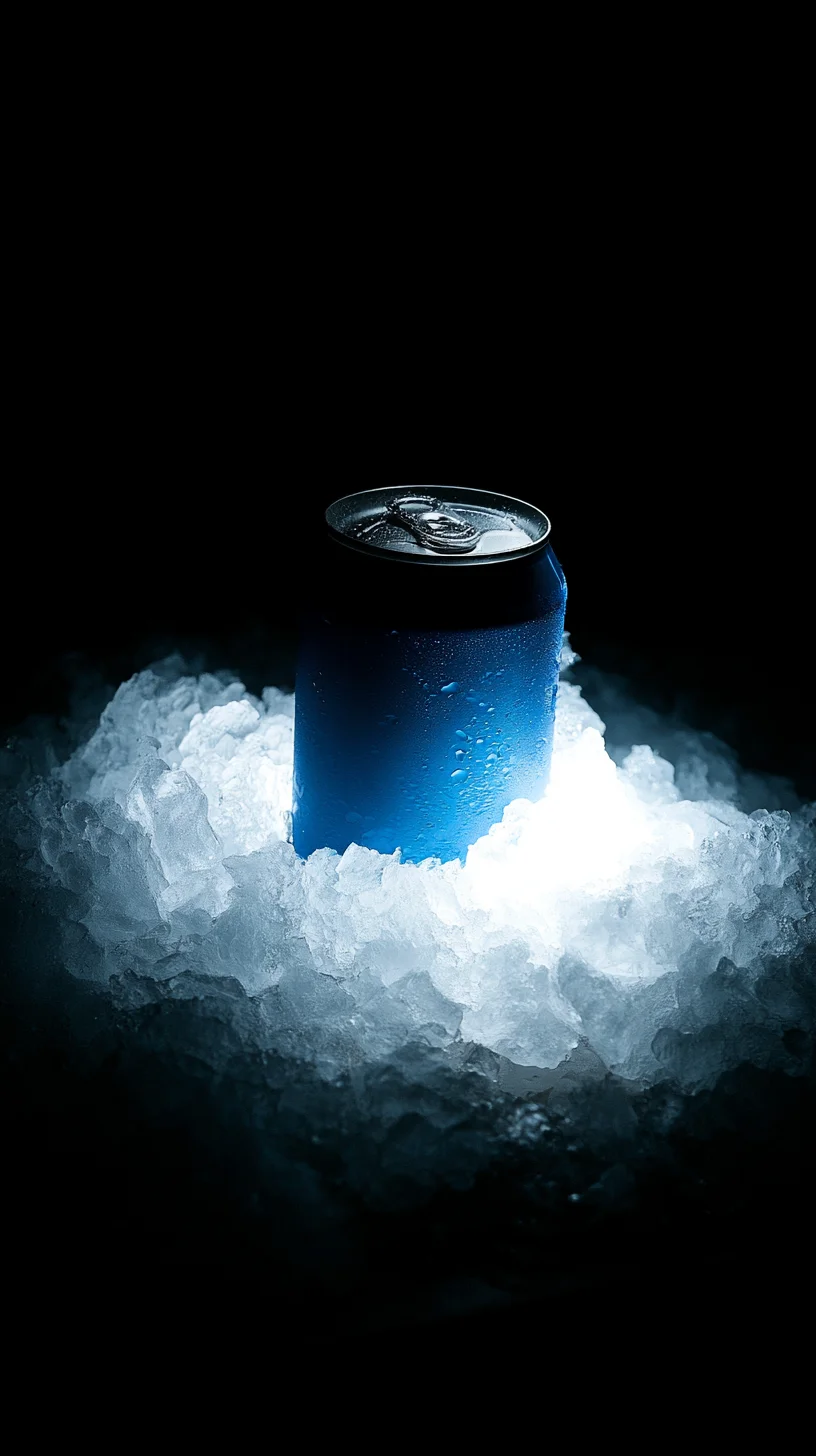 Cinematic product photography ice prompt
