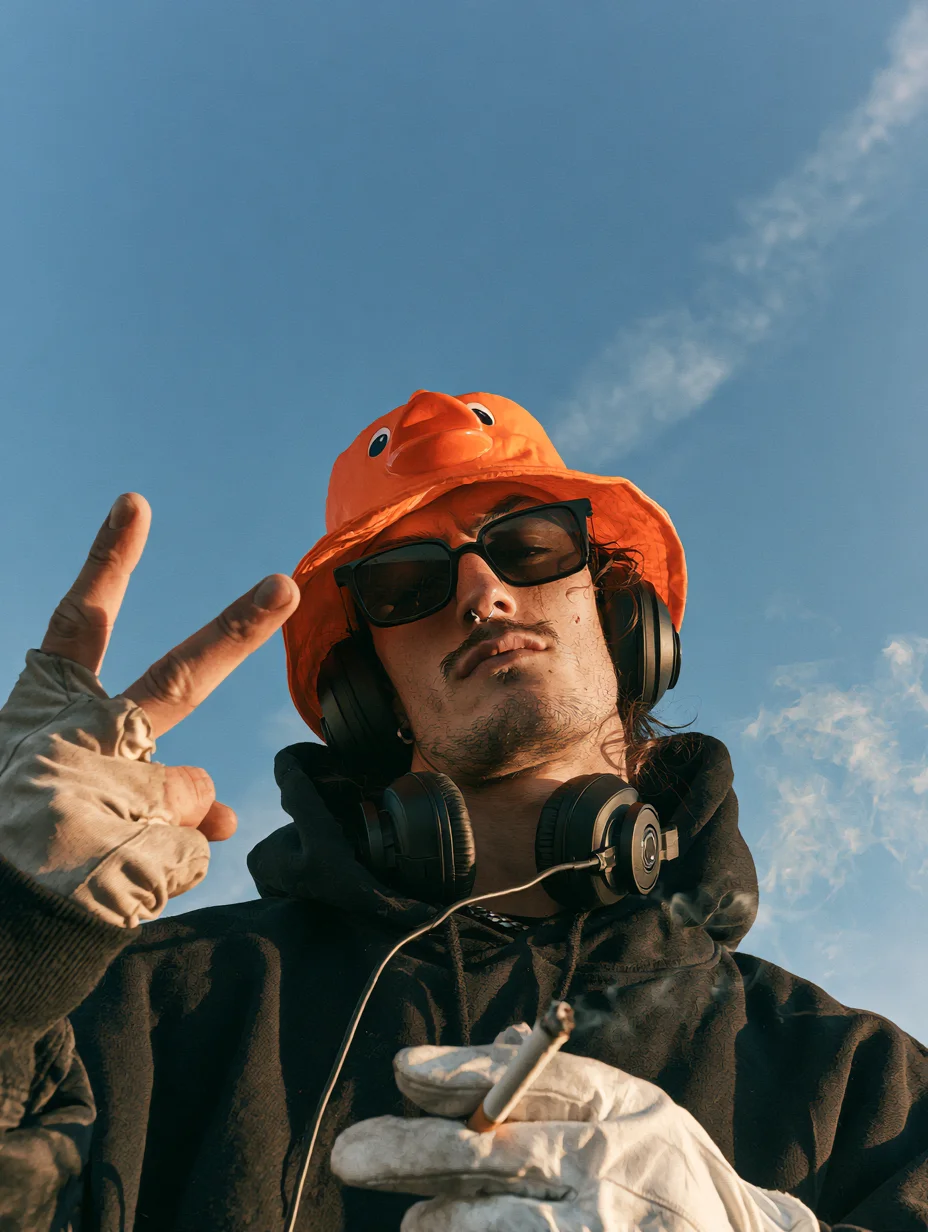 Hip hop street style portrait prompt