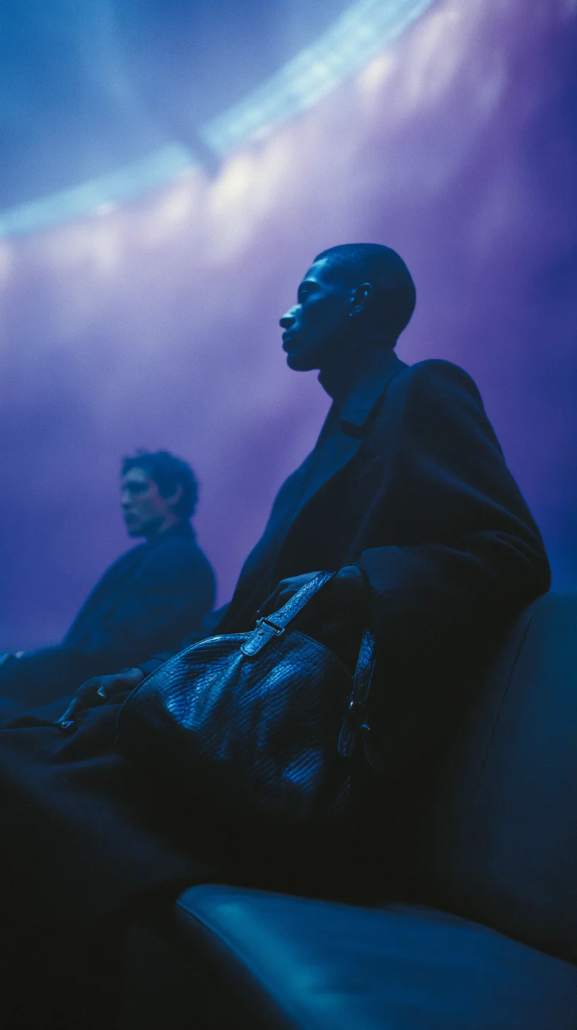 Cinematic moody menswear editorial prompt