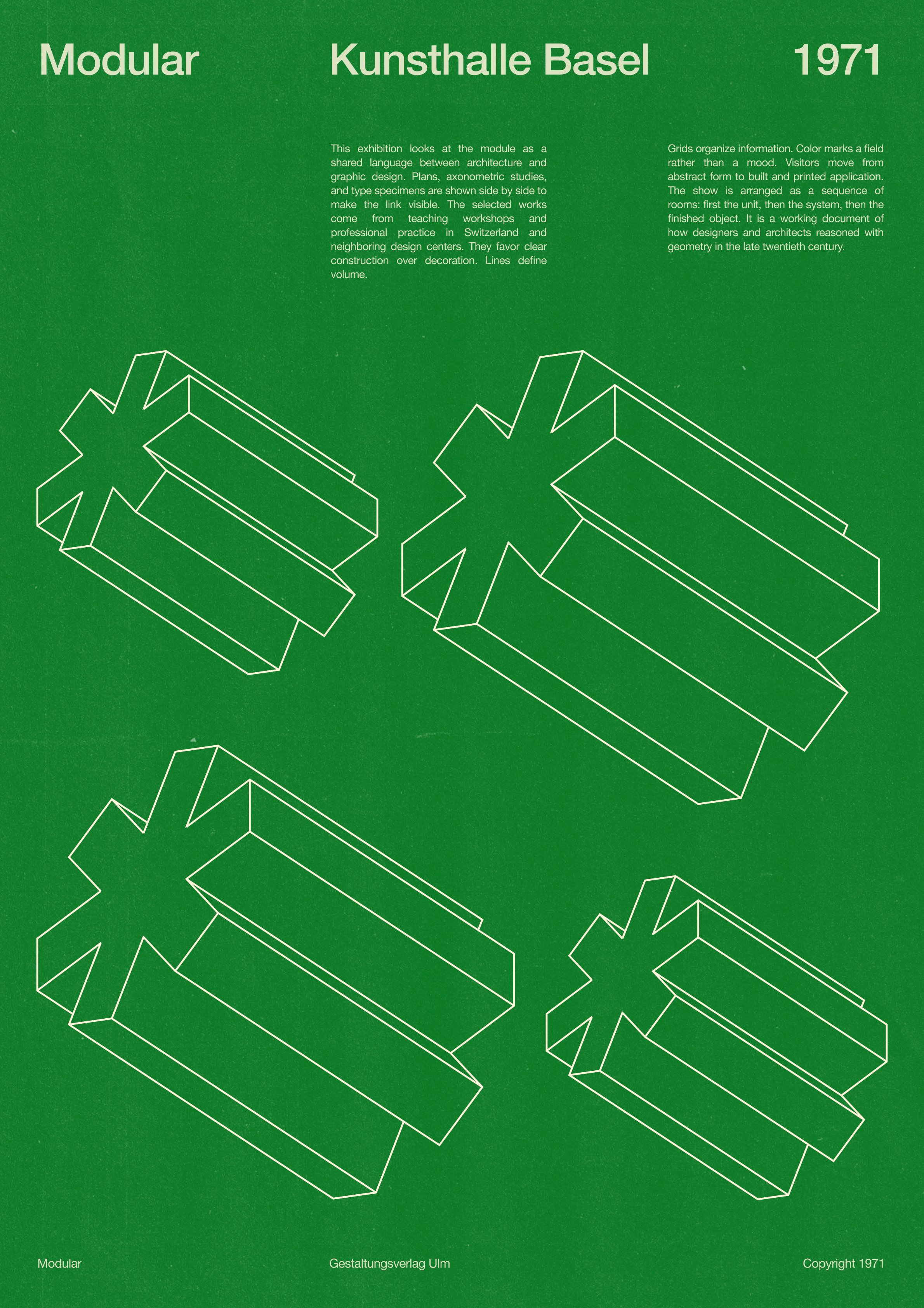 Modular poster experiments