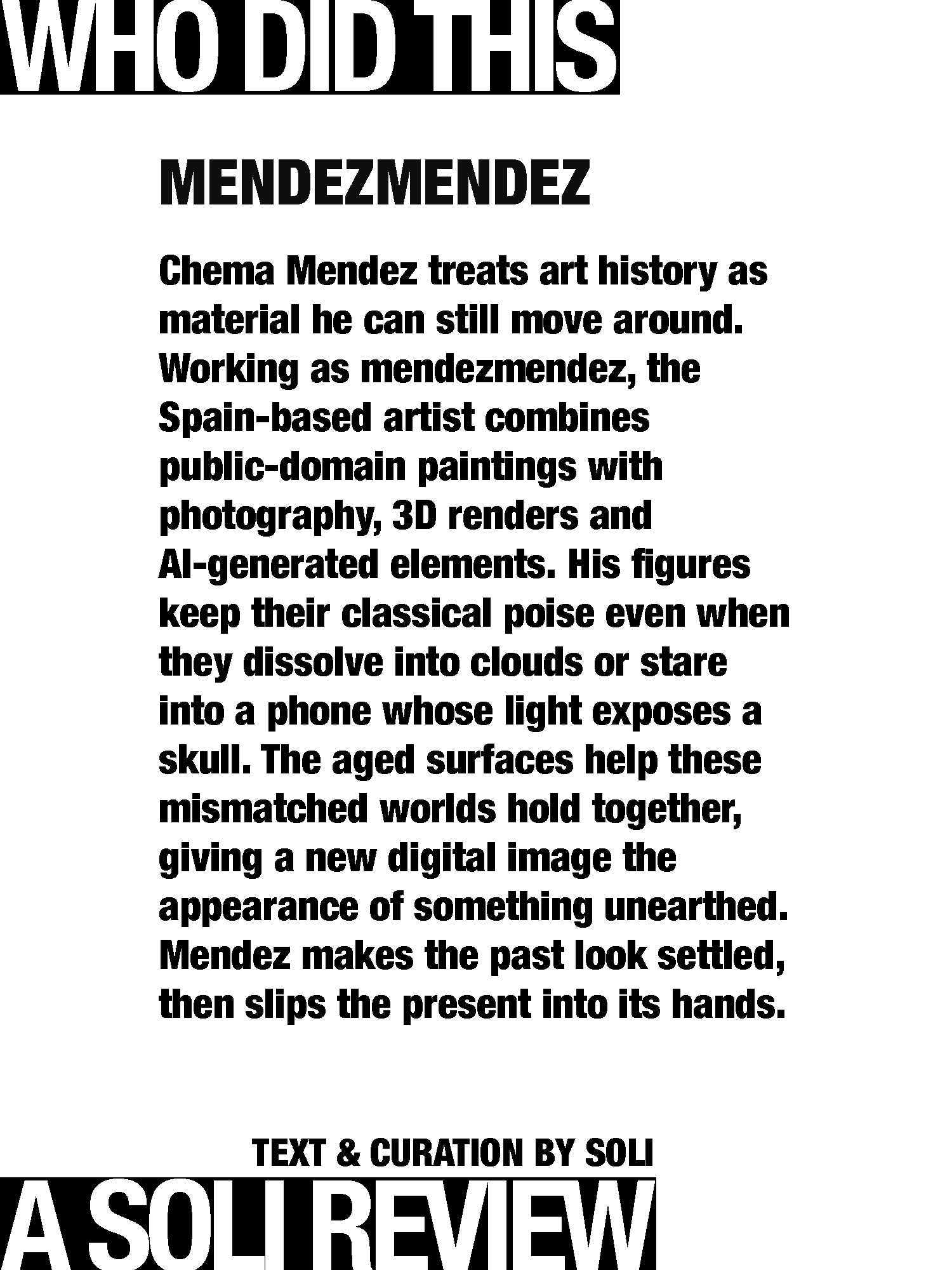 mendezmendez / swipe for the review