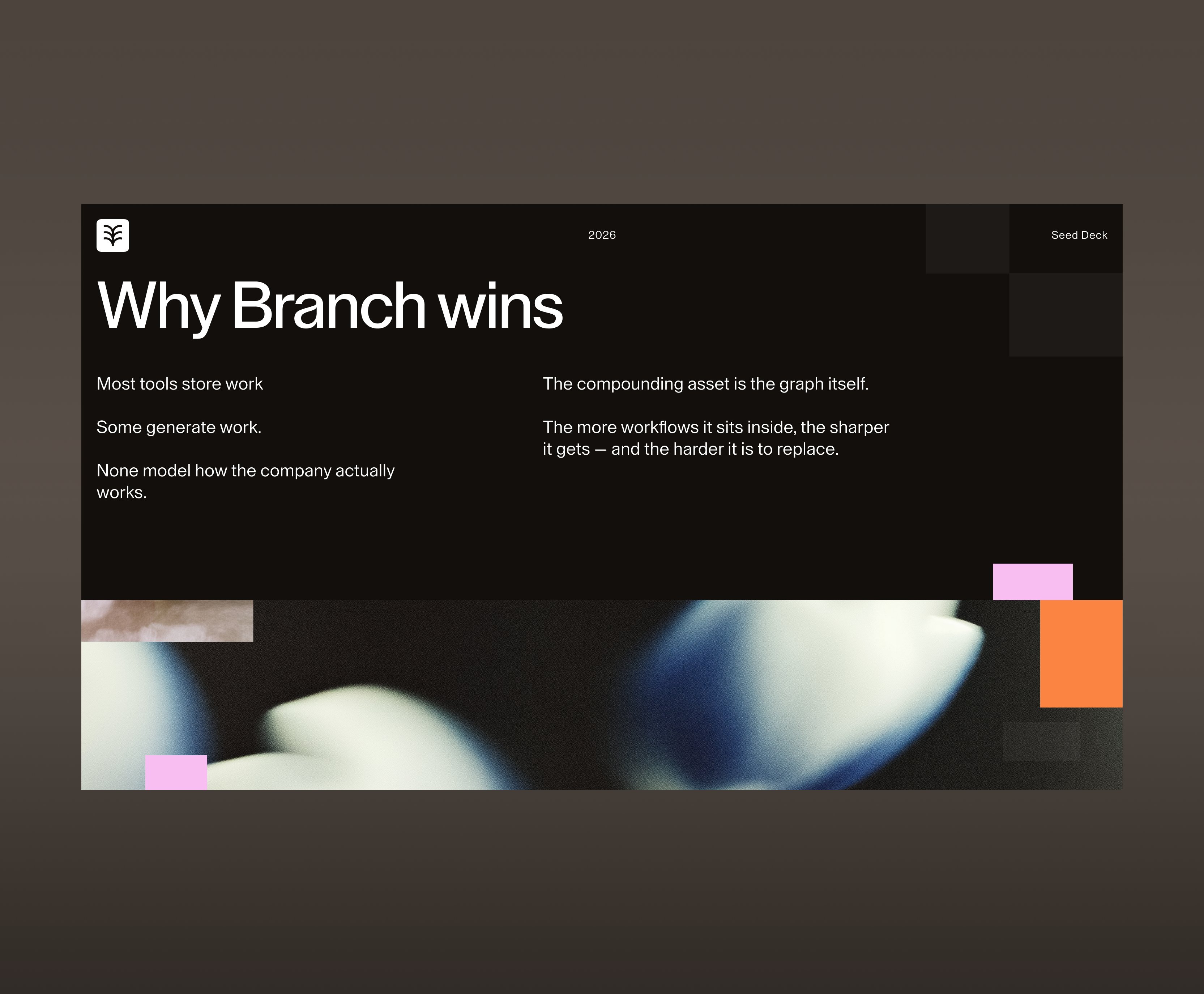 investor deck for branch