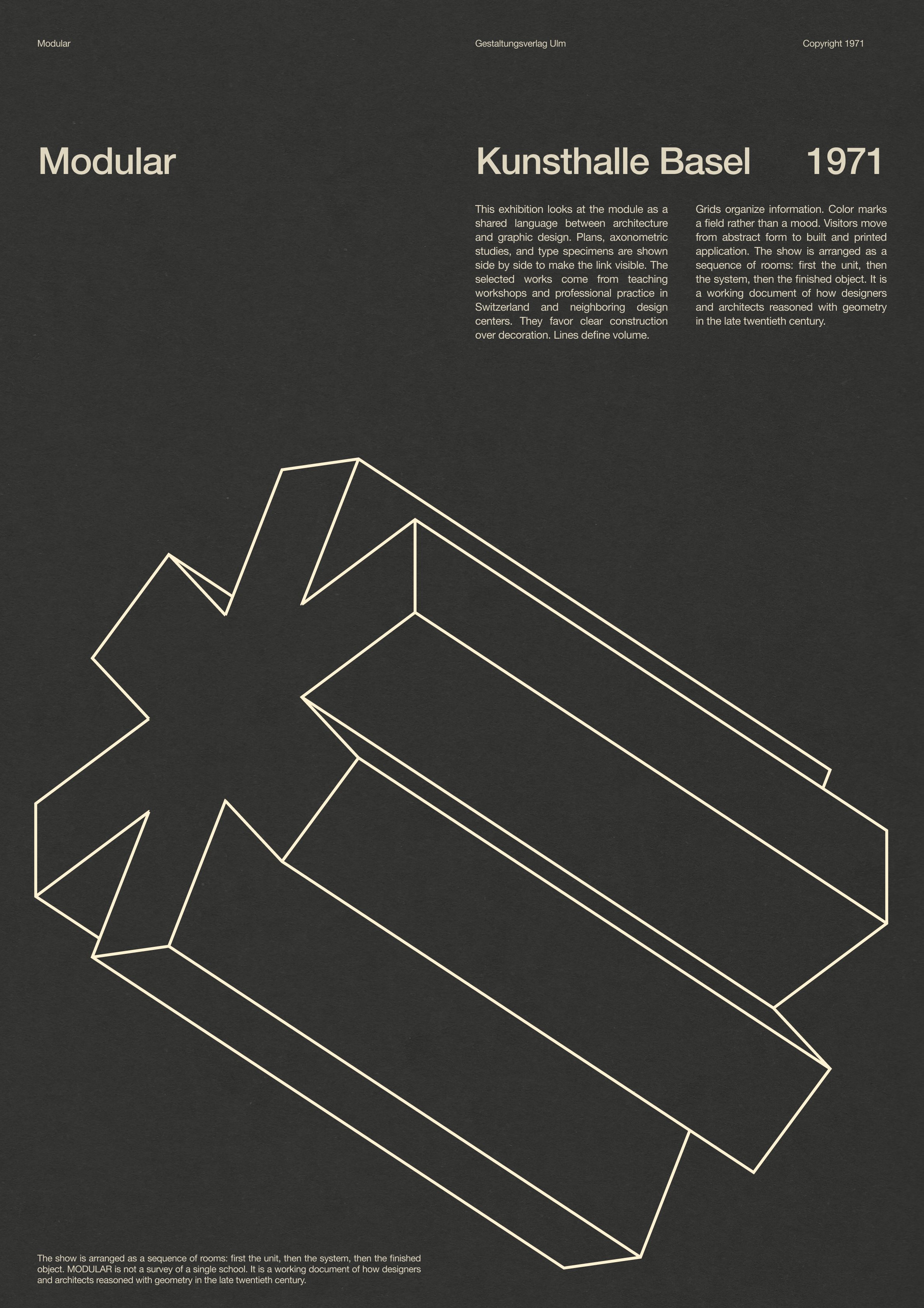 Modular poster experiments
