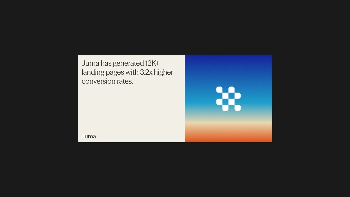 cooking visual identity &amp; hero section for Juma AI https://t